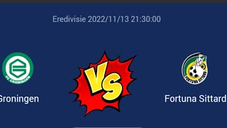 Groningen vs Fortuna Sittard Live Scoreboard 2022 Netherlands Eredivisie [upl. by Pedrotti]