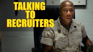 TALKING TO MILITARY RECRUITERS [upl. by Nehpets]