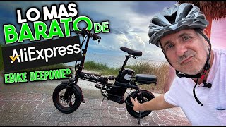 Mini moto eléctrica DEEPOWER de AliExpress REVOLUCIONARÁ el transporte urbano [upl. by Nosduj]