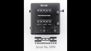 Halda Twinmaster TWM1 SN1094 Demo [upl. by Lilak454]