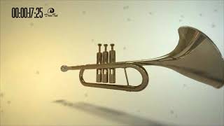 trumpet sound effect 3d animation 3 times  труба звук анимация FullHD [upl. by Annuaerb833]