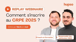 CRPE 2025  Comment sinscrire au CRPE 2025 [upl. by Reel]