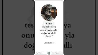 3 Müthiş Aristoteles Sözü 🔵🟡🟢  Aristoteles  Dinginyasamcom anlamlısözler felsefe [upl. by Ahseel]