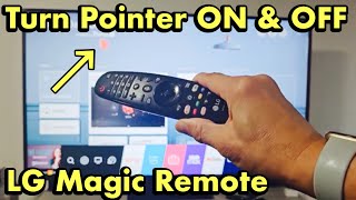 LG Magic Remote How to Turn Pointer ON amp OFF [upl. by Aihsot39]