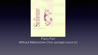 Pierre Lantier Sicilienne Piano Accompaniment [upl. by Zobias]