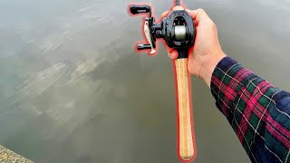 BFS Fishing for BIG Perch first time finesse baitcasting [upl. by Klinger]