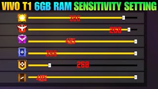 Vivo T1 6GB Ram Sensitivity Setting  Vivo T1 Free Fire Headshot Settings [upl. by Aja]