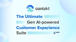 Introducing Contakt  A Generative AI CX Suite by Jio Haptik [upl. by Duj]