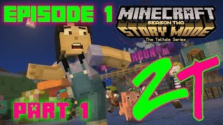 Minecraft Story Mode  OMG Stampy and Stacy Plays  Season 2  Episode 1 1 [upl. by Hadeis]