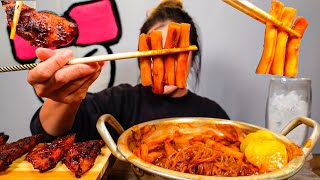 Famous Spicy Rice Cakes and Spicy Fried Dumpings from Korea l MUKBANG [upl. by Mir]