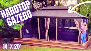 Outdoor Hardtop Gazebo Review And Build [upl. by Yenaled]