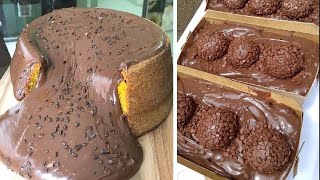 Oddly Satisfying Cake Video 2  Amazing Chocolate Cake Decorating Ideas mrcakes [upl. by Harrie]