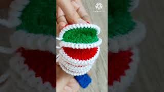 🌲Crochet a Bauble Christmas Decorations Free pattern Tutorial on YouTube shorts crochet [upl. by Atilahs]