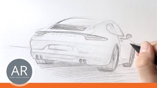 Zeichnen lernen  Akadmie Ruhr Tutorials  Transportationdesign Porsche 911 zeichnen lernen [upl. by Eelhsa802]