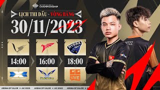 VGM vs DCG l TLN vs FW l BHD vs GGL  VÒNG BẢNG AIC 2023  NGÀY 3011 [upl. by Analat]