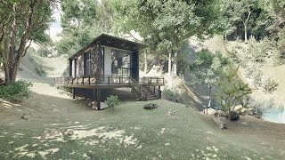 Forest Bungalow House Visualization  Unreal Engine 5 [upl. by Doomham]