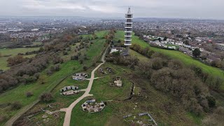 BT Tower amp Purdown Gun Battery 4K footage DJI Air 3s [upl. by Diana]