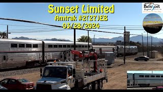 Amtrak 2 27 Sunset Limited 1019 x 7  03282024 [upl. by Aehc]