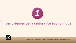 SES Tle  les origines de la croissance économique [upl. by Ahseei]