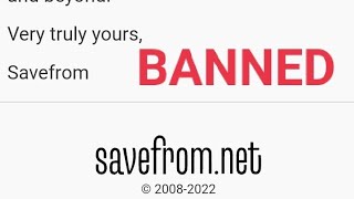 savefromnet website is banned in India [upl. by Htrowslle]