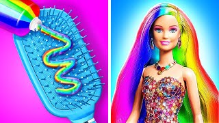 Doll Makeover Magic💅Transforming Ugly to Beautiful by Slick Slime Sams Maker World [upl. by Ardnosac]