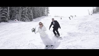 This Couple Skied Into Their Wedding Ceremony and it was LEGENDARYSteamboat Springs CO [upl. by Elrod]