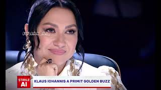 Klaus Iohannis a primit Golden Buzz la Romanii au talent [upl. by Youngran]