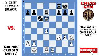 Magnus Carlsen vs Vicent Keymer Meltwater Champions Chess Tour 2022 [upl. by Adias621]