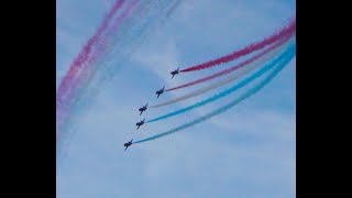 The Red Arrows Cowes IOW Summer 2017 amp 2018 aviation redarrows aerobatics display islandlife [upl. by Alliuqaj6]