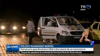 Un polițist a fost ucis în gara Burdujeni din Suceava [upl. by Bunow]