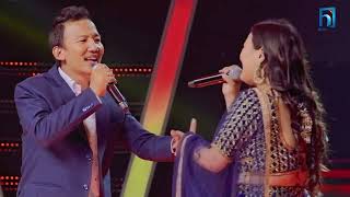 binod rai vs smita pradhan  battle  httpswwwyoutubecomTheVoiceofNepal season 5 2023 [upl. by Soo]