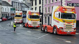 Sean McAlonan Memorial Truck and Tractor Run in Ballycastle Northern Ireland 🚛 🚜 19112023 [upl. by Nicoli]