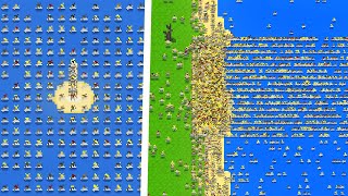 I Dropped 100000 Humans In The Ocean  Worldbox [upl. by Kcirtap246]