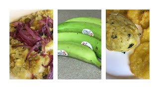 THREE RECIPES THAT YOU CAN MAKE WITH A PLANTAIN La Familia Rosa [upl. by Hoban]