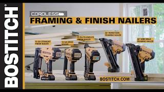 BOSTITCH® 20V MAX Cordless Framing and Finishing Nailers [upl. by Stallworth]