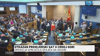 Opozicija spriječila Spajića da govori u Skupštini Crne Gore [upl. by Magnien995]