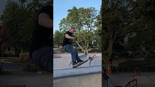 Youre average run of the mill 36 year old at a skatepark scootering skatepark fyp [upl. by Veradia522]