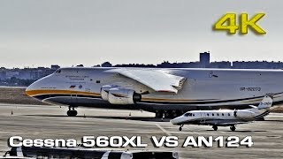 Cessna 560XL Citation XLS vs Antonov A124 [upl. by Hoyt]