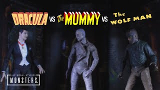 Dracula vs The Mummy vs The Wolfman Color Stop Motion [upl. by Spatz282]