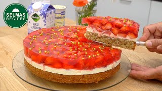 Das ERDBEERKUCHEN Rezept das alle suchen  Super fruchtig amp glutenfrei  🍓☕ [upl. by Niels]