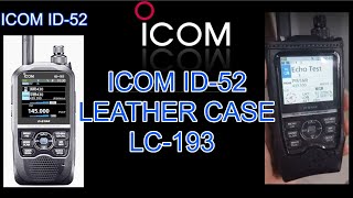 ICOM ID52 Leather Case  protector LC193 [upl. by Aceissej]