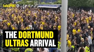 Dortmund Ultras STORM Wembley Ahead Of Their Teams Champions League SHOWDOWN With Real Madrid 🤯🏆 [upl. by Beker]