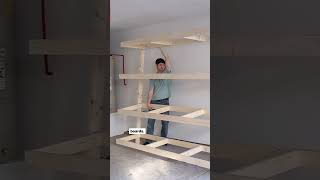 Every garage can use DIY garage shelves garagestorage garageorganization homeimprovement diy [upl. by Neenahs]