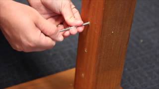 Balustrade Installation Instructions for Lag Swage Bottlescrew Timber Post System [upl. by Jolynn]