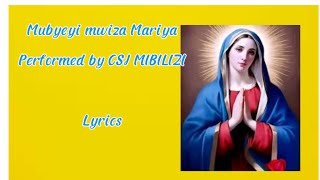 MUBYEYI MWIZA MARIYA YARIRIMBWE NA CHORALE St JOSEPH MIBIRIZI emmypromedia [upl. by Hewie4]