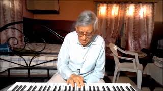 Rabindrasangeet on keyboard Dakhin hawa jago jago [upl. by Ella]