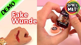 Halloween Verletzung schminken How to  Tutorial heftige Verletzung an der Hand [upl. by Iris]