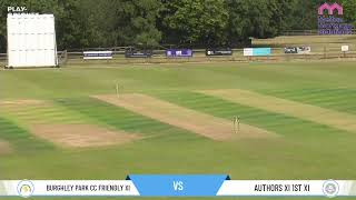 Burghley Park CC Friendly XI v Authors XI 1st XI [upl. by Nednyl]