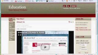 25 Embed Video with the JCE editor in Joomla [upl. by Ahcim230]