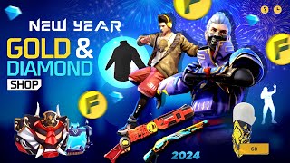 New Year Gold Diamond Shop 100 Confirm ✅🥳  Fire New Event  Ff New Event  Ff new event today [upl. by Ahsinauj623]